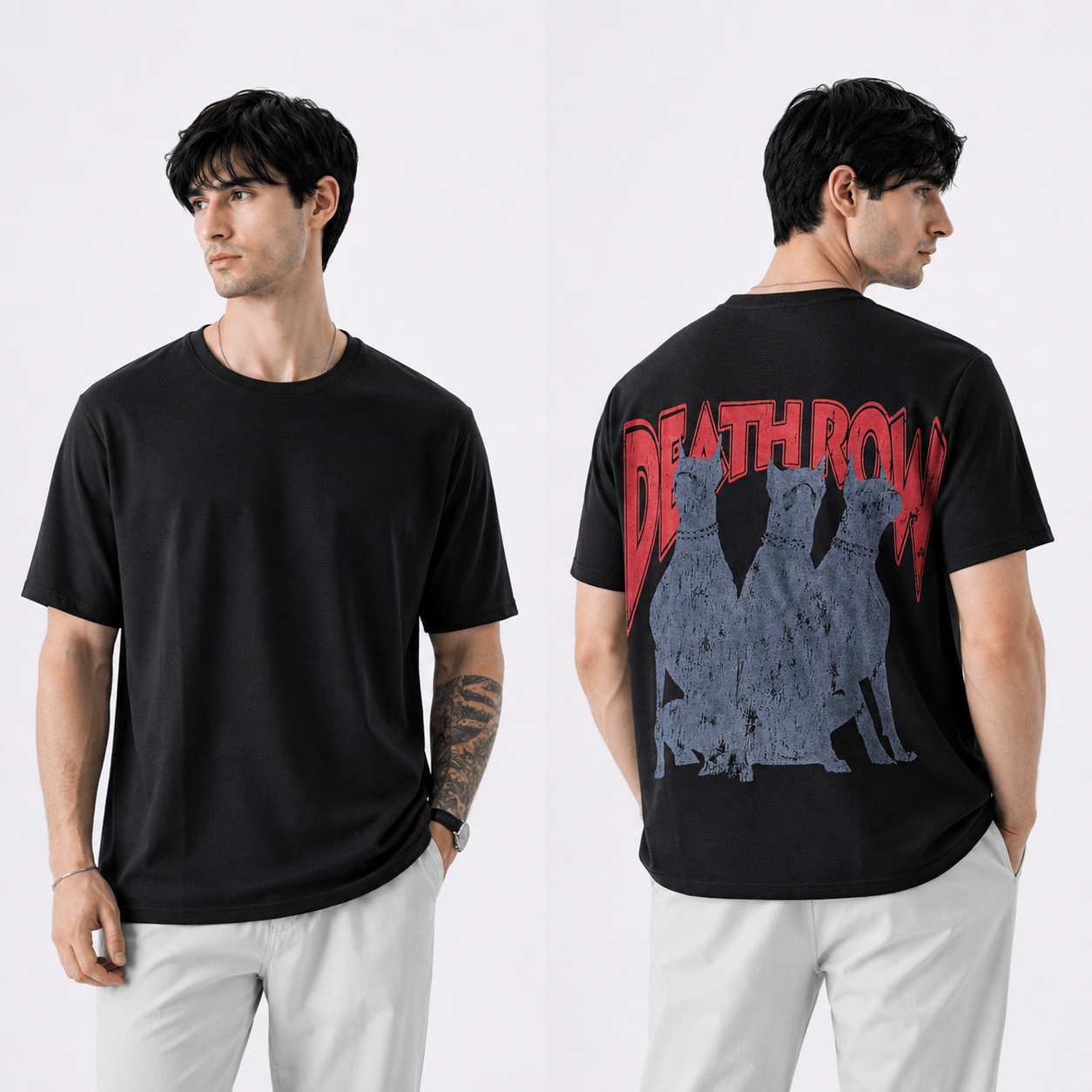 Mfw Half sleeve back printed Tshirt 1 pc @199 and 3 pcs @ 499
