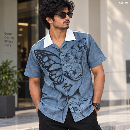 MFW designer Cuban collar shirts buy @250 rs only