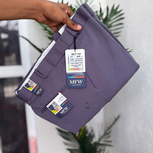 MFW Hip adjustment Penut fabric polofit pants  buy 3 pant @ 1200(Grey shade)