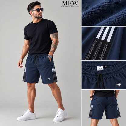 NS 3 line shorts buy 3 pcs @499 and 1 pcs @199[Navy]