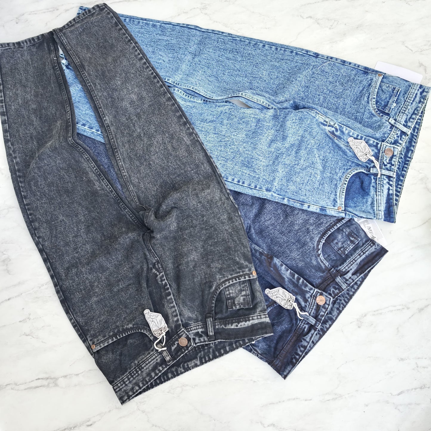 3 in 1 combo plain mom fit jeans pants  combo buy @999 rs only