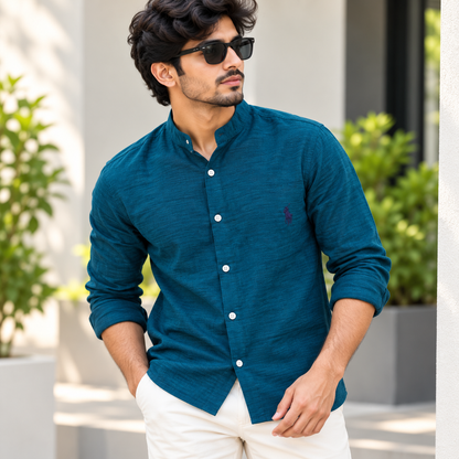 MFW Chinese collar crush lenin full sleeve shirts Single pcs @299 and Buy 4 pcs combo @999