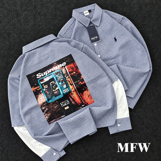 MFW DOCTOR SLEEVE BAGGY SHIRTS Single pcs @350 and Buy 3 pcs combo @999 (BLUE)
