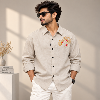 MFW Lenin embroidery work shirts Single pcs @299 and Buy 4 pcs combo @999