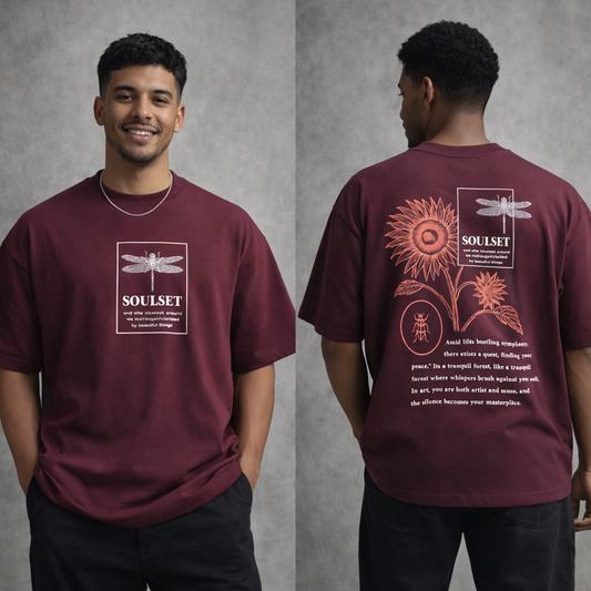 Round neck Front and back Printed droup shoulder Tshirt 1 pc @199 and 3 pcs @ 499