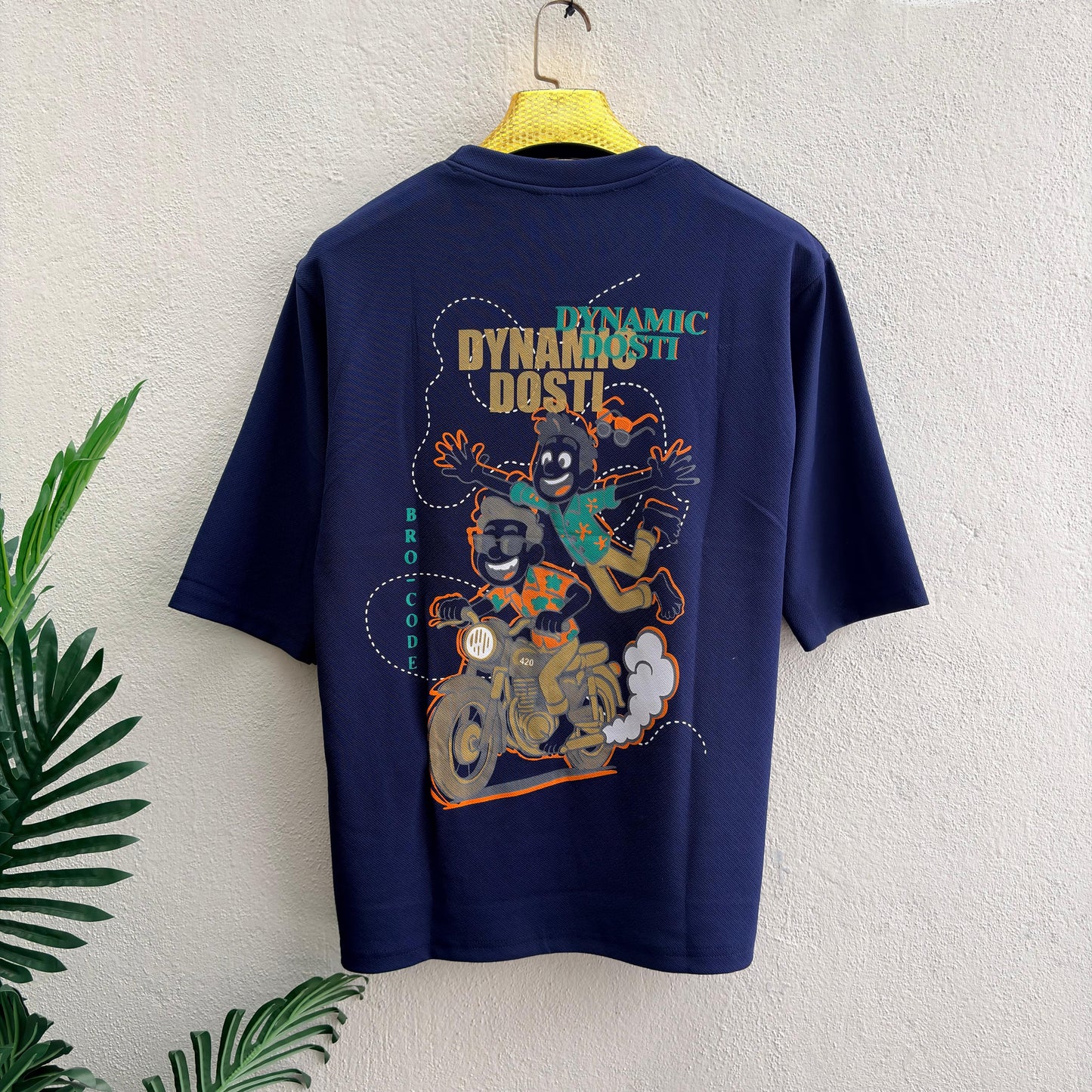 Dynamic design Round neck Front and back Printed droup shoulder Tshirt 1 pc @199 and 3 pcs @ 499