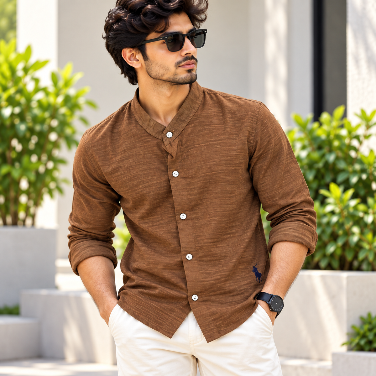 MFW Chinese collar crush lenin full sleeve shirts Single pcs @299 and Buy 4 pcs combo @999