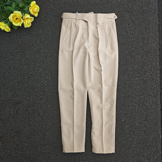 Mfw lenin Gurkha polo fit pants buy @450 rs only(Classic Beige Lenin polo fit)