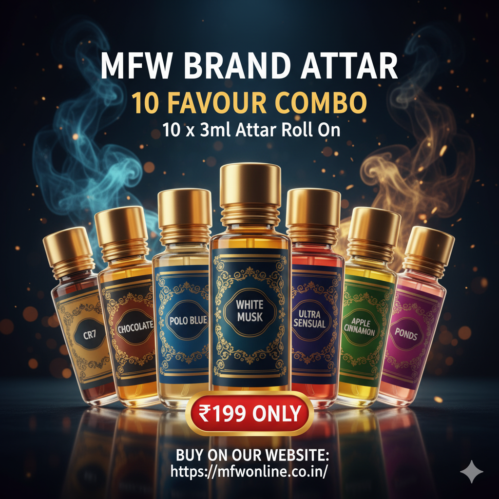 10 in 1 combo MFW Attar pack of 10 flavour attar buy @200 only