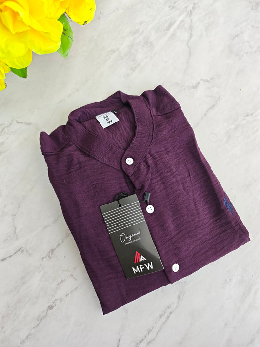 MFW Chinese collar crush lenin full sleeve shirts Single pcs @299 and Buy 4 pcs combo @999