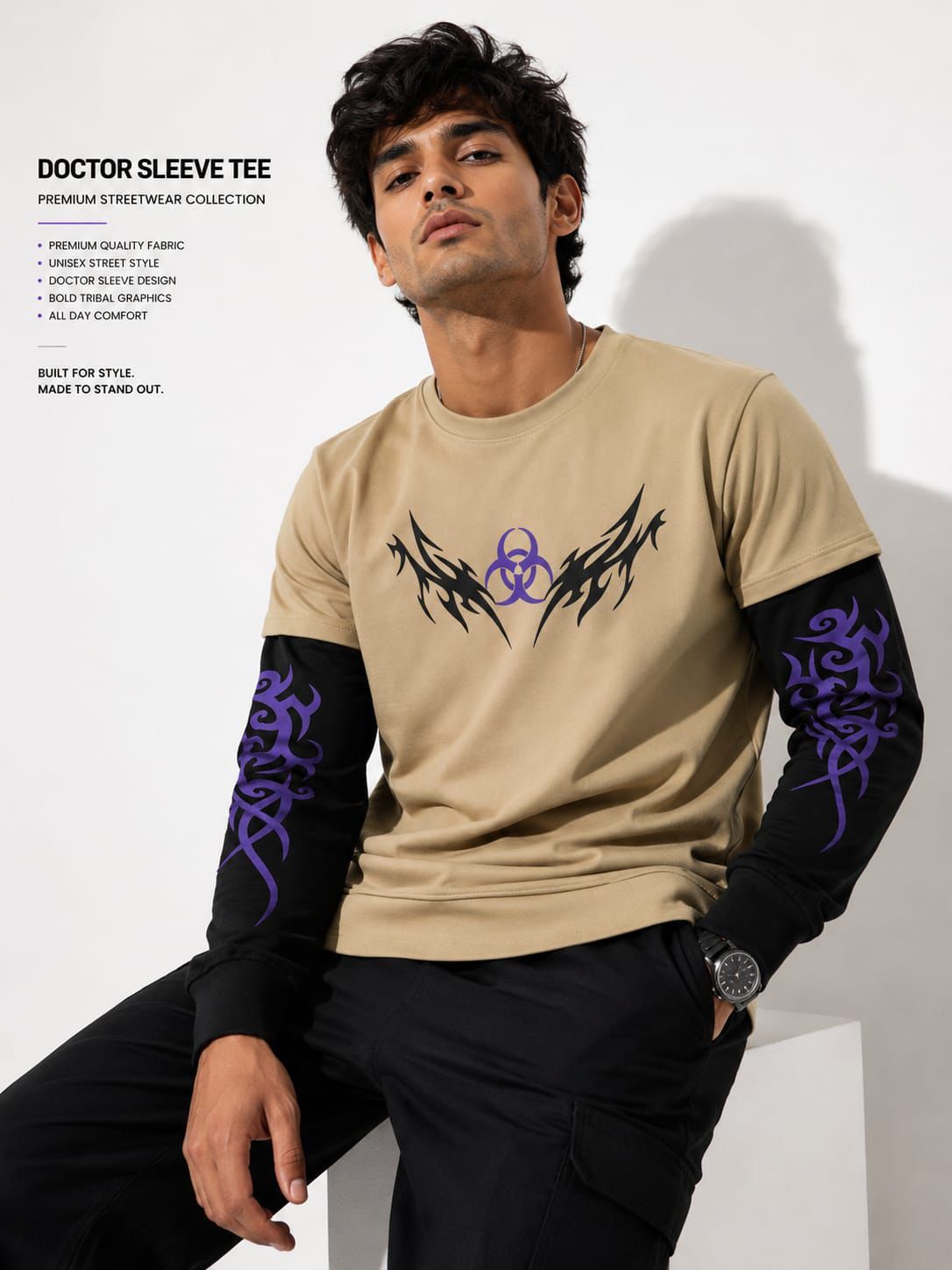 MFW round neck Dr sleeve full sleeve Tshirt 1 pc @199 and 3 pcs @ 499