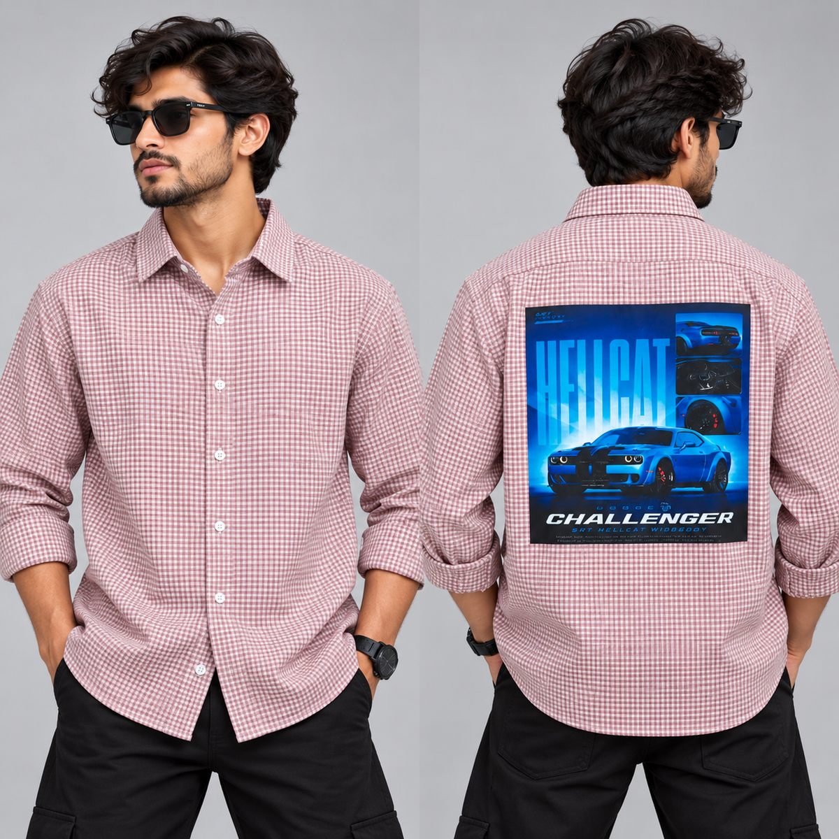 MFW Micro Checks Baggy Shirts single pcs @350 and Buy 3 pc combo @999