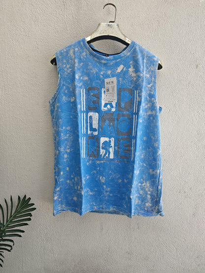Random design Acid wash Tank top sleeveless tshirt buy @150 rs only