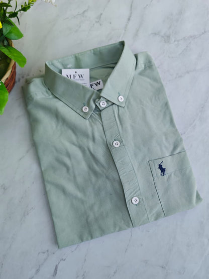 MFW Old money Plain shirts Single pcs @299 and Buy 4 pcs combo @999 (NEW)(Green)