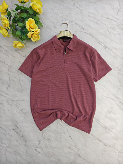 Mfw Half sleeve zipper Tshirt 1 pc @199 and 3 pcs @ 499