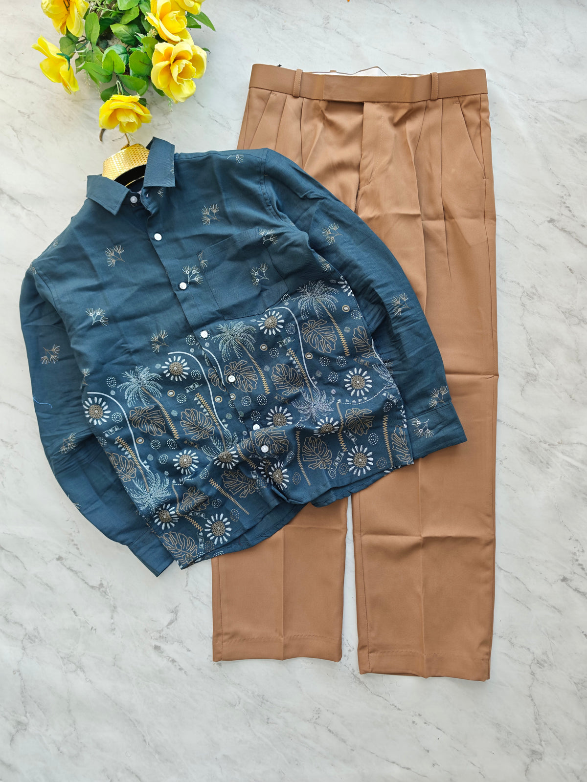 2 in 1 Combo MFW bottom printed shirts + Korean Baggy pant buy @600 rs only