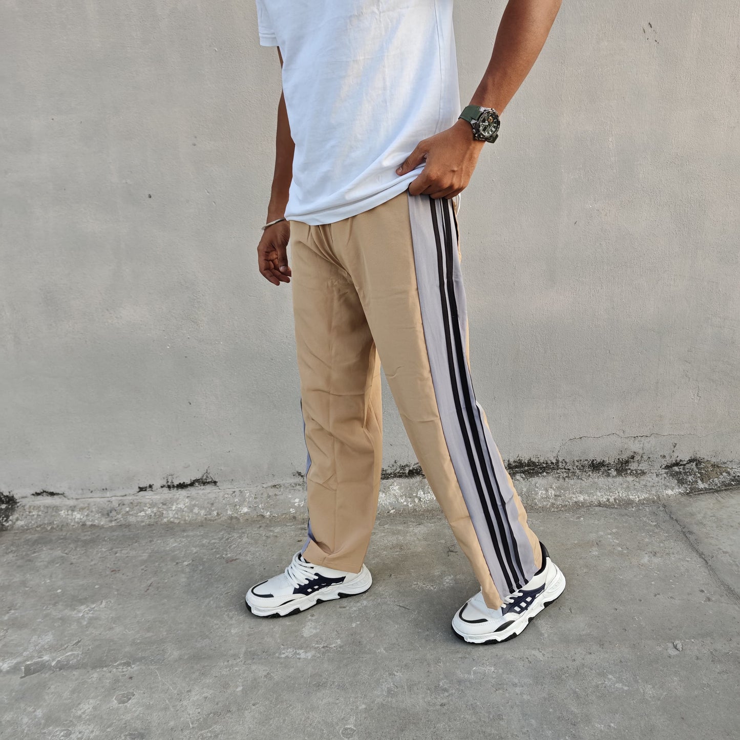 Mfw Baggy Street Wear Stripes Track pants buy 1 pc @199 3 pcs @ 499