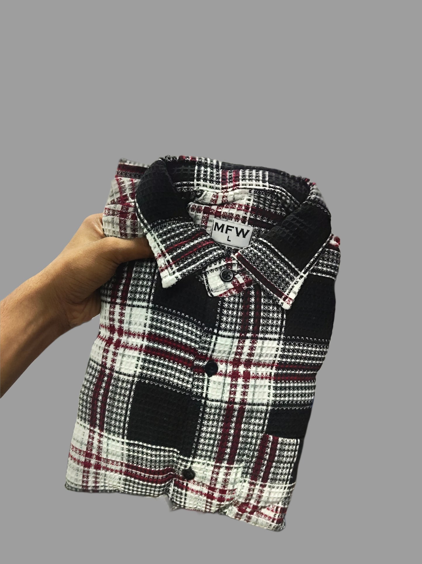 Waffle jute Full sleeve Shirt single pcs @299 and Buy 4 pcs combo @999