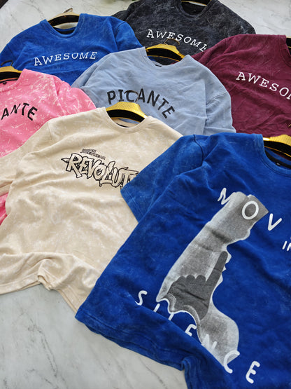 3 in 1 combo buy 3 pcs Random design Acid wash tshirts buy 500 only(Read description before ordering)