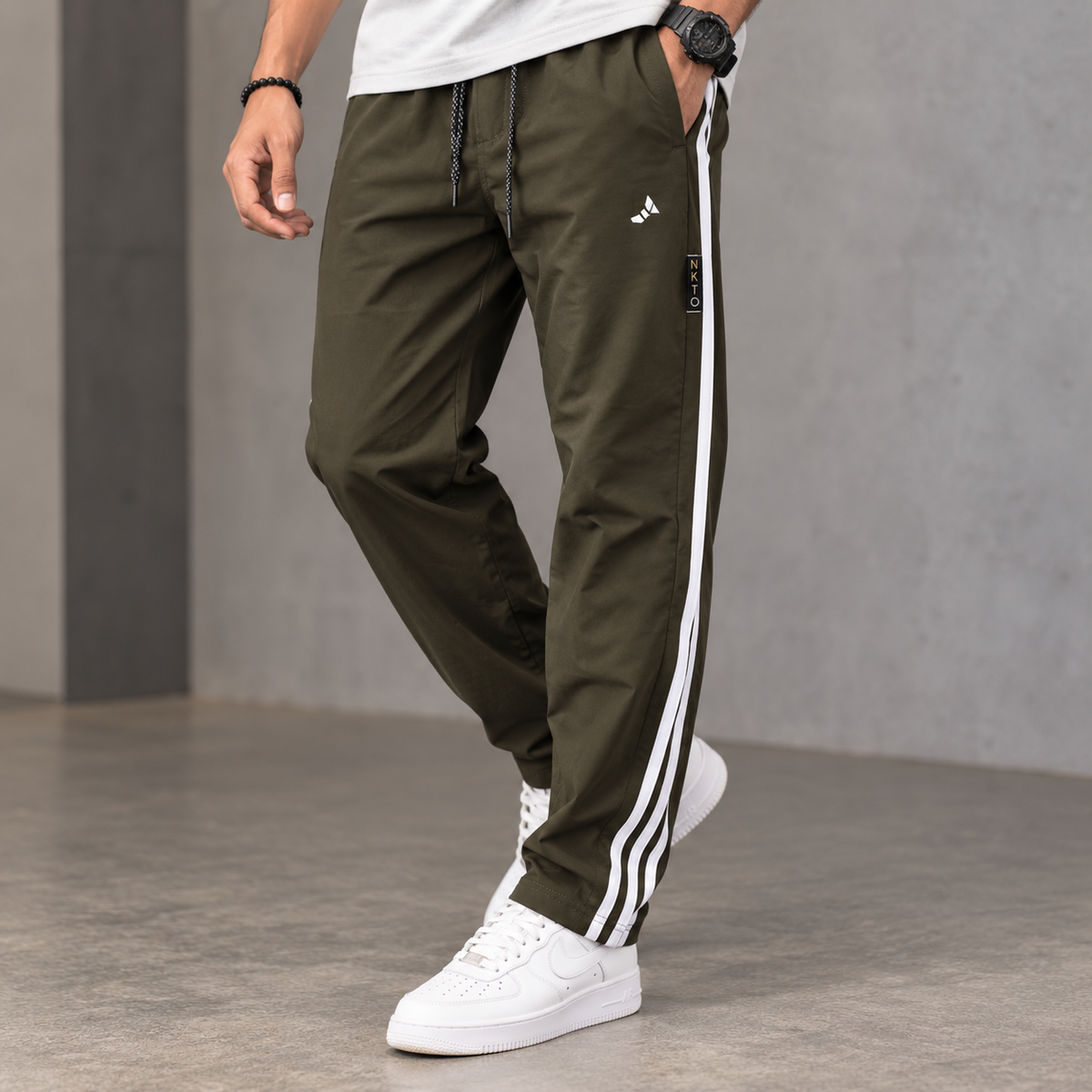 NS 3 Line track pants buy 3 pcs @499[Green]