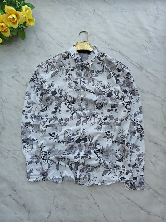 MFW Floral Viscose Printed Full Sleeve Shirt Single pcs @299 and Buy 4 pcs combo @999