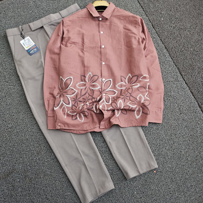 2 in 1 combo Lenin Bottom printed shirts+penut polo fit pants buy @600 rs only