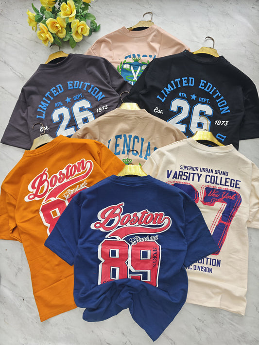 3 in 1 combo buy 3 pcs Random design Front and back printed tshirts buy 500 only(Read description before ordering)