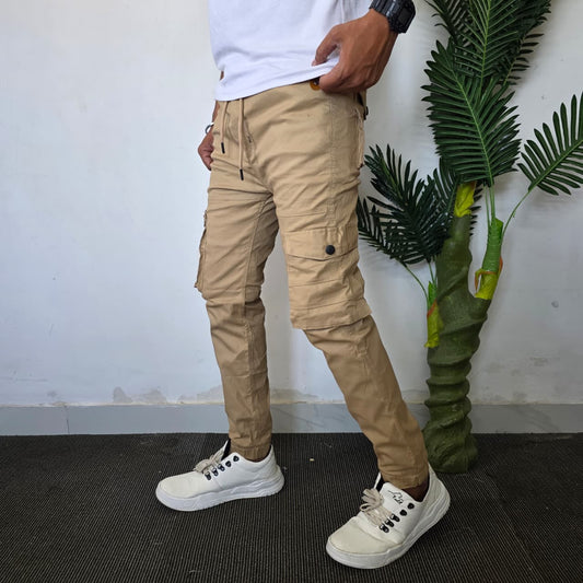 6 pocket Cotton Cargo joggers @449