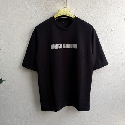 Round neck Front and back print droup shoulder Tshirt 1 pc @199 and 3 pcs @ 499