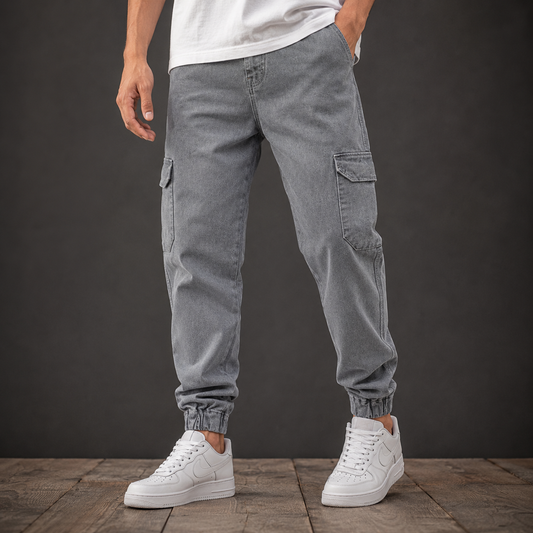 Mfw 6 pocket mom fit denim joggers cargo pants buy @500 rs only