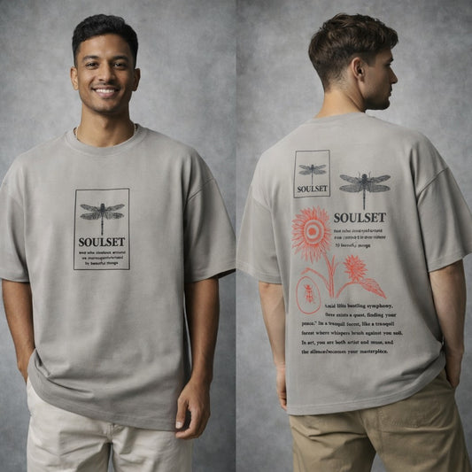 Round neck Front and back Printed droup shoulder Tshirt 1 pc @199 and 3 pcs @ 499