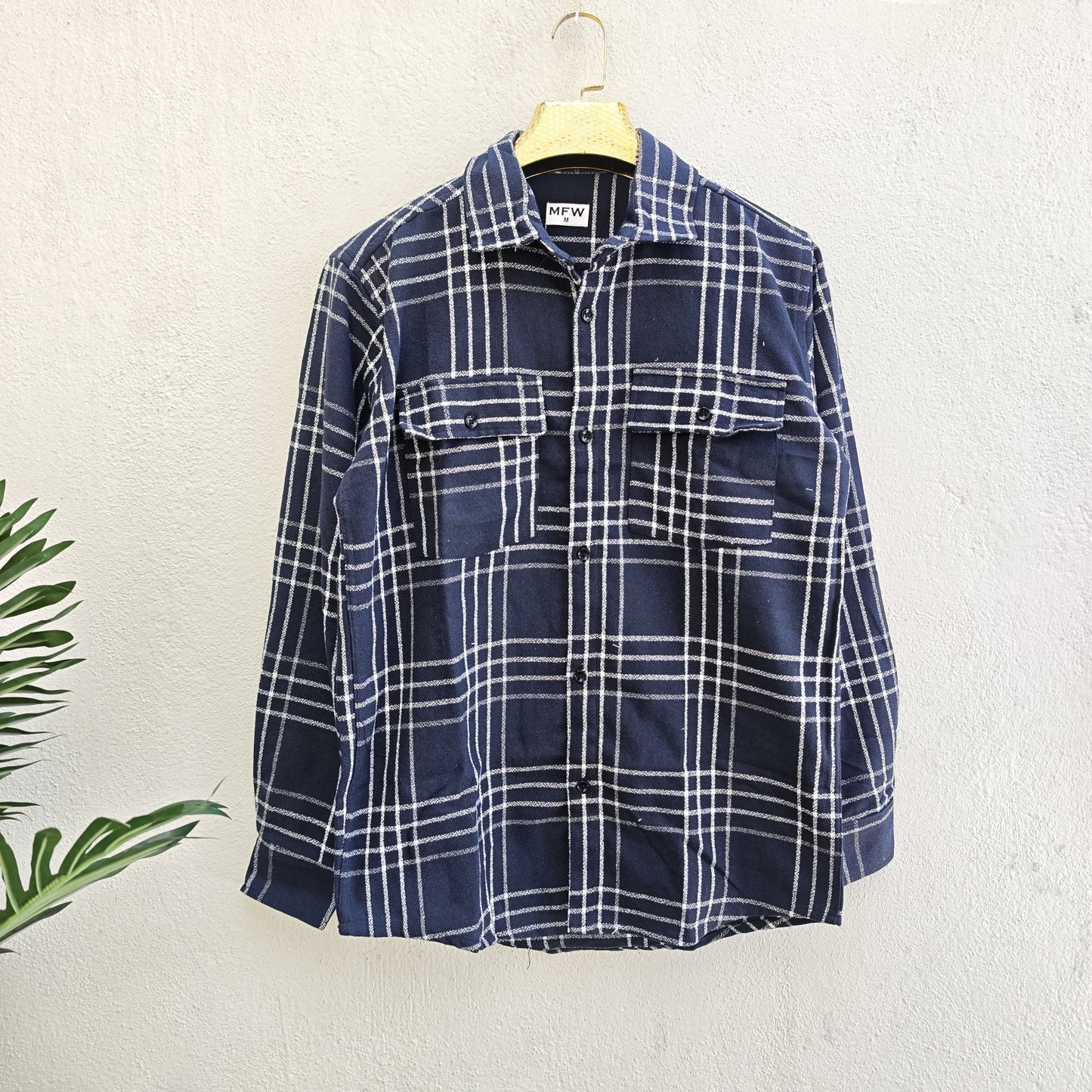 MFW double pocket Shirts single pcs @299 and Buy 4 pcs combo @999(Navy)
