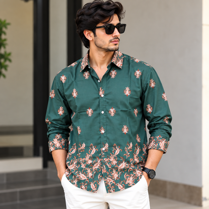 Men's Full sleeve Viscose Printed Shirts single pcs @350 and Buy 3 pc combo @999