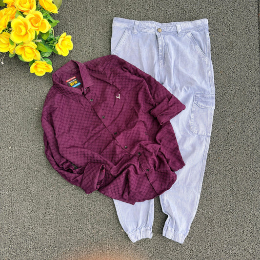 2 in 1 Combo MFW Popcorn Shirts +MFW 6 Pocket Joggers combo buy @600 only