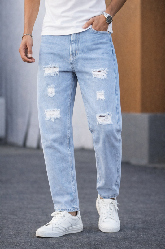 Mfw Torn mom fit jeans pant buy @450 rs only