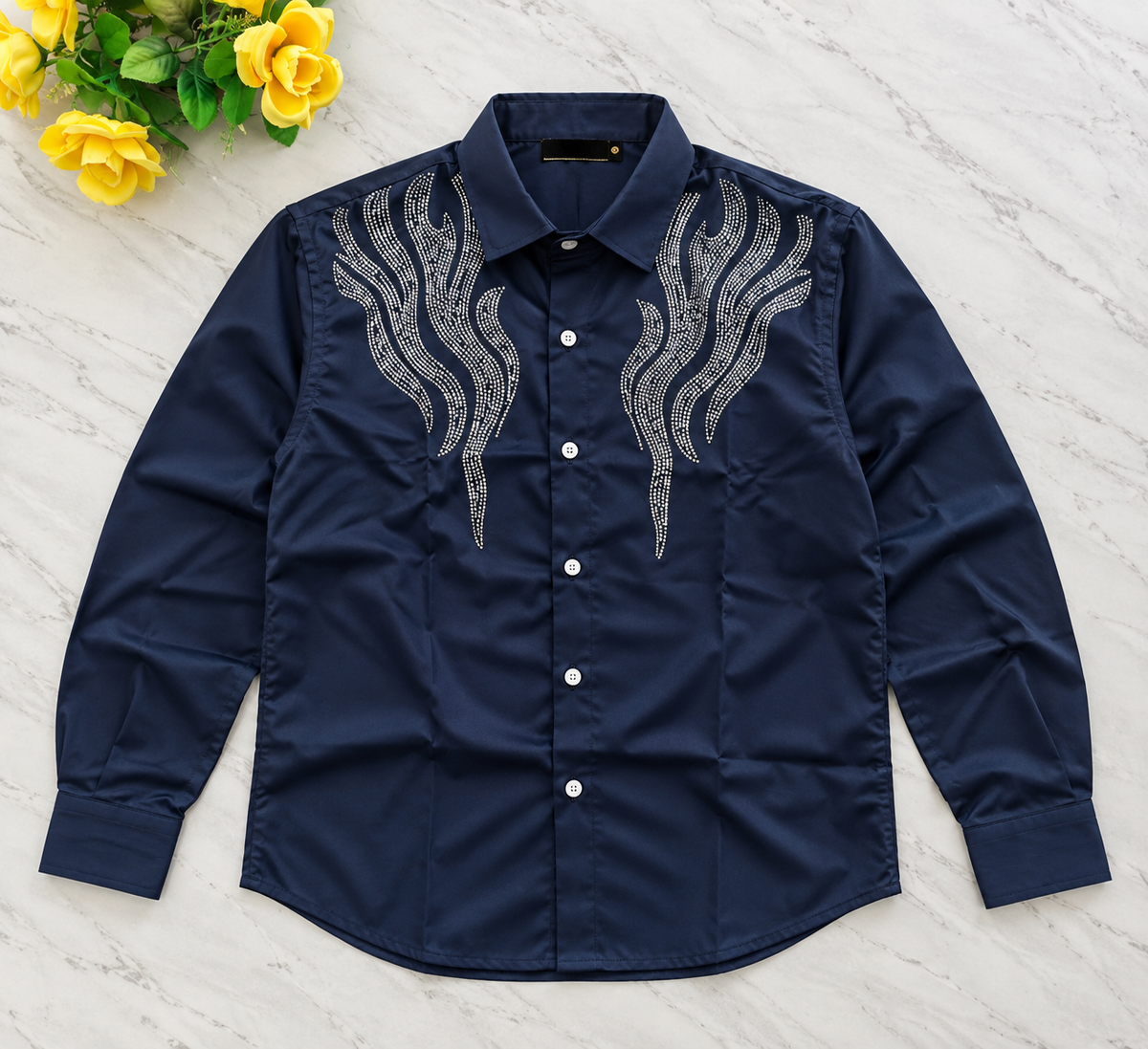 Mfw party wear stone work Shirts single pcs @350 and Buy 3 pc combo @999