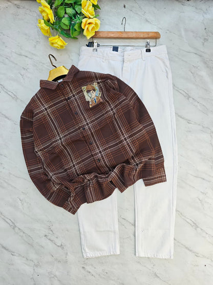 2 in 1 combo Back printed shirts + Mom fit jeans pant buy @600 rs