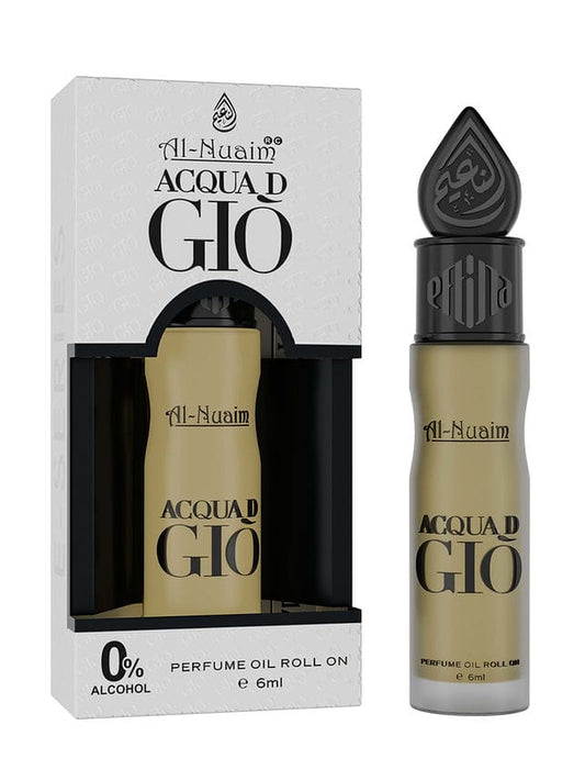 Acquad GIO Alcohol Free attar perfumes 6ml AL-Nuaim Roll on