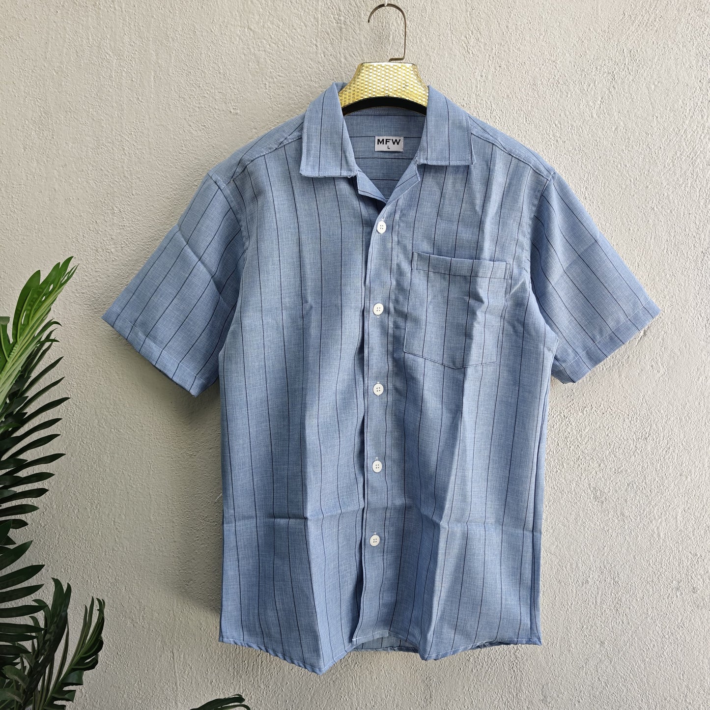 Mfw korean stripes Lenin Cuban Collar shirts buy @250 rs