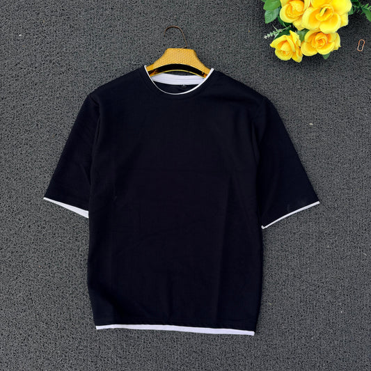 Round neck droup shoulder Tshirt 1 pc @199 and 3 pcs @ 499