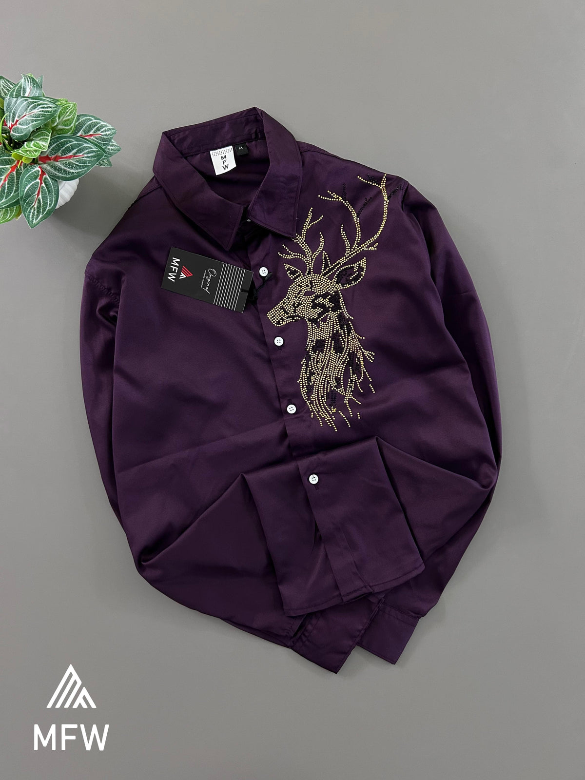 Mfw party wear stone work Shirts single pcs @350 and Buy 3 pc combo @999