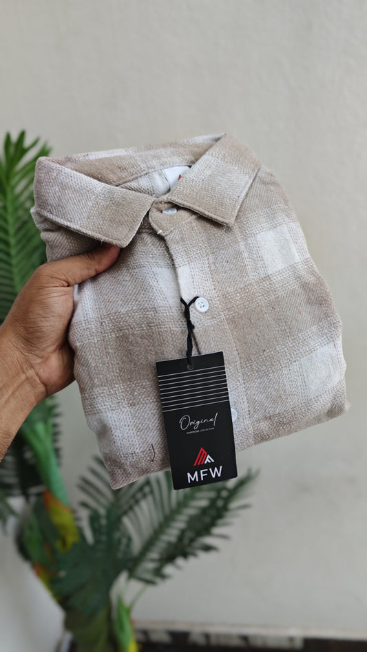 MFW Brush cotton checked shirts Single pcs @299 and Buy 4 pcs combo @999(Baggy Fit)