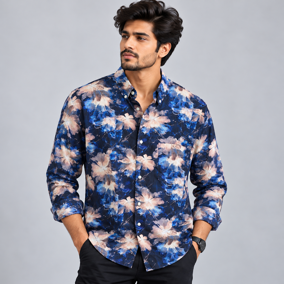 MFW viscose full sleeve printed shirts Single pcs @299 and Buy 4 pcs combo @999 [New]