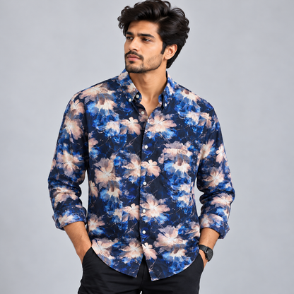 MFW viscose full sleeve printed shirts Single pcs @299 and Buy 4 pcs combo @999 [New]