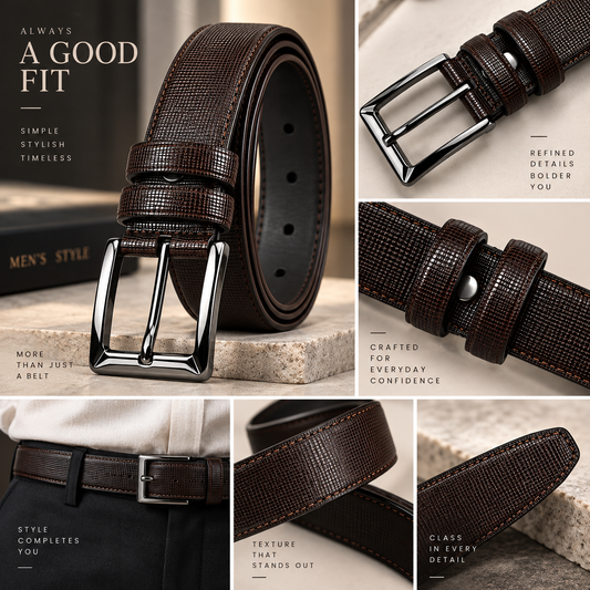 Mfw Premium Belt Buy @200rs (BM-4) BROWN