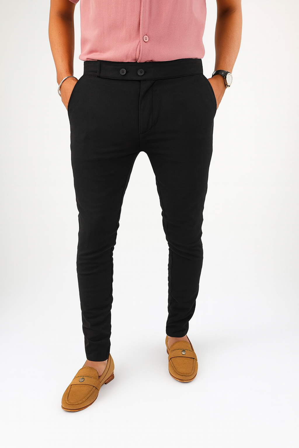 Lycra formal pant buy 4 pcs combo @999 (black color)