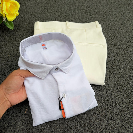 2 in 1 combo Lenin shirts + Lenin polo fit pant combo buy @499