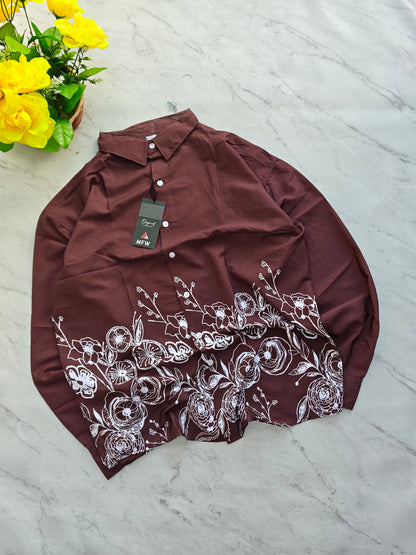 Men's Full sleeve Bottom Viscose Printed Shirts single pcs @350 and Buy 3 pc combo @999