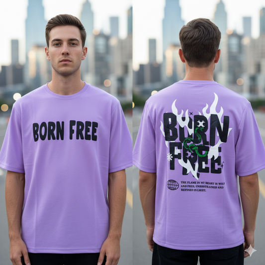 Round neck Front and back print droup shoulder Tshirt 1 pc @199 and 3 pcs @ 499