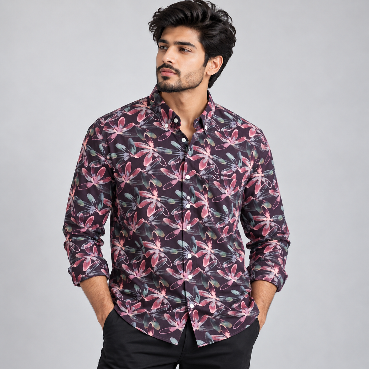 MFW viscose full sleeve printed shirts Single pcs @299 and Buy 4 pcs combo @999 [New]